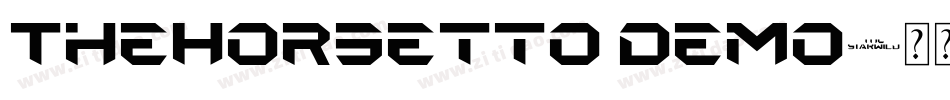 TheHorsetto Demo字体转换